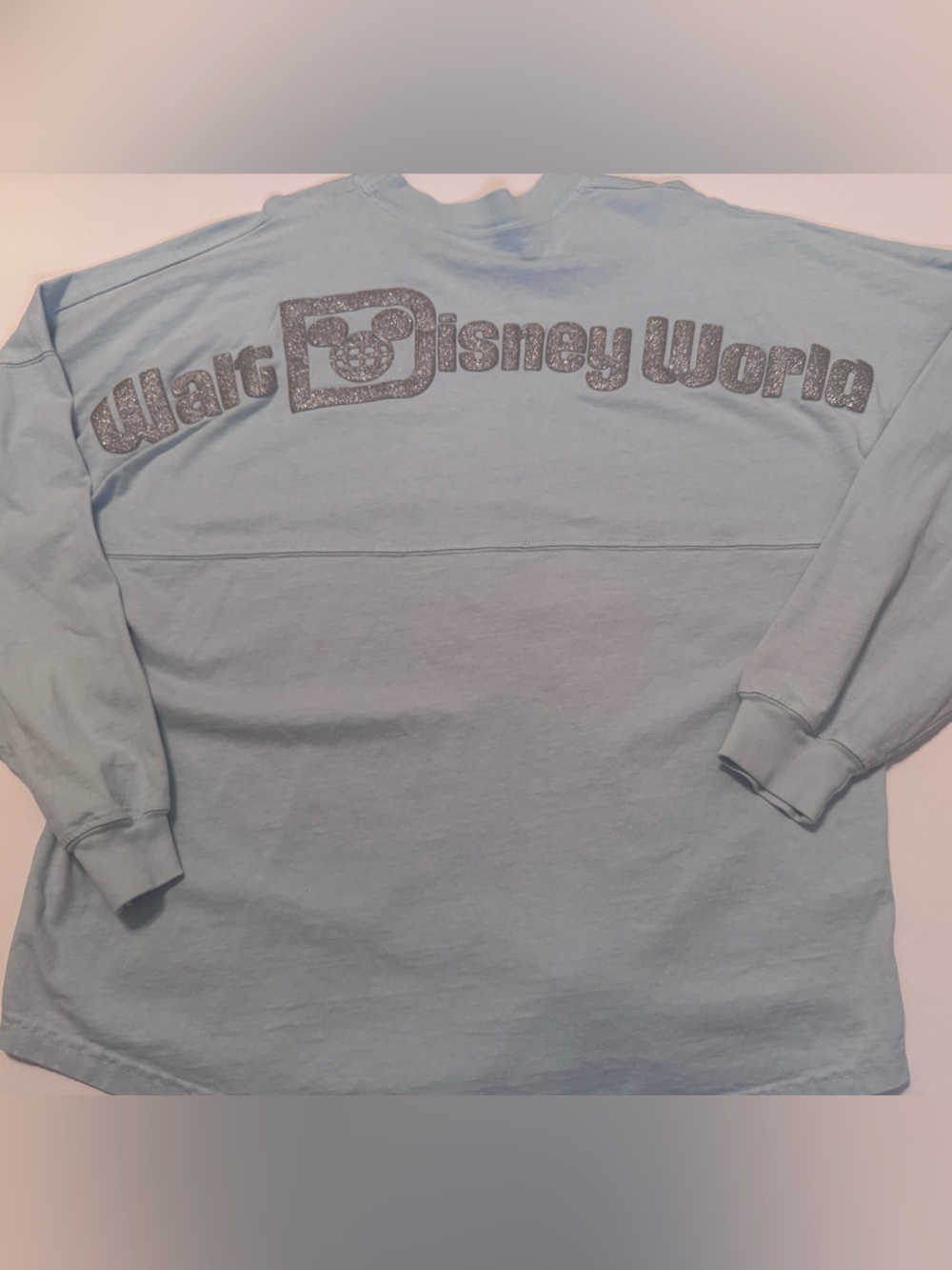 Disney Parks Spirit Jersey Cinderella Glass Slipper Light Blue XL”
